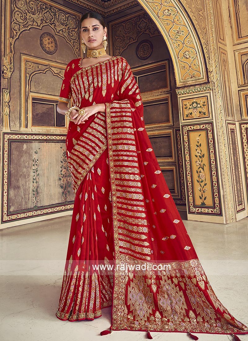 Premium Pure Dola Silk Saree -Style Array