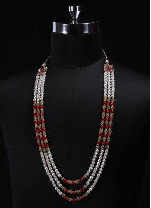 Dulha Wear Three Layerd Pearl Mala