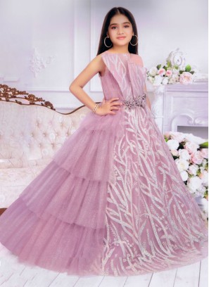 Pink Color Party wear Designer Gown :: ANOKHI FASHION