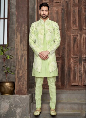 Elegant Jacket Style Indowestern Set
