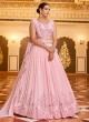 Pink Embroidered Georgette Designer Lehenga Choli