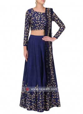 Embroidered Lehenga Choli with Dupatta