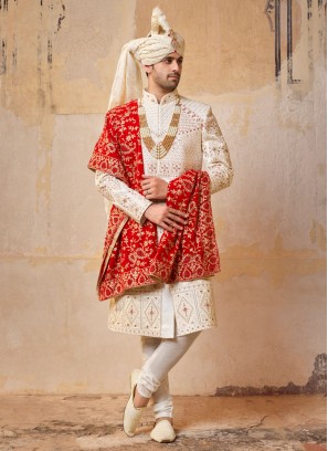 Embroidered Sherwani for Groom