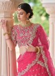 Enchanting Pink Sequins Net A Line Lehenga Choli