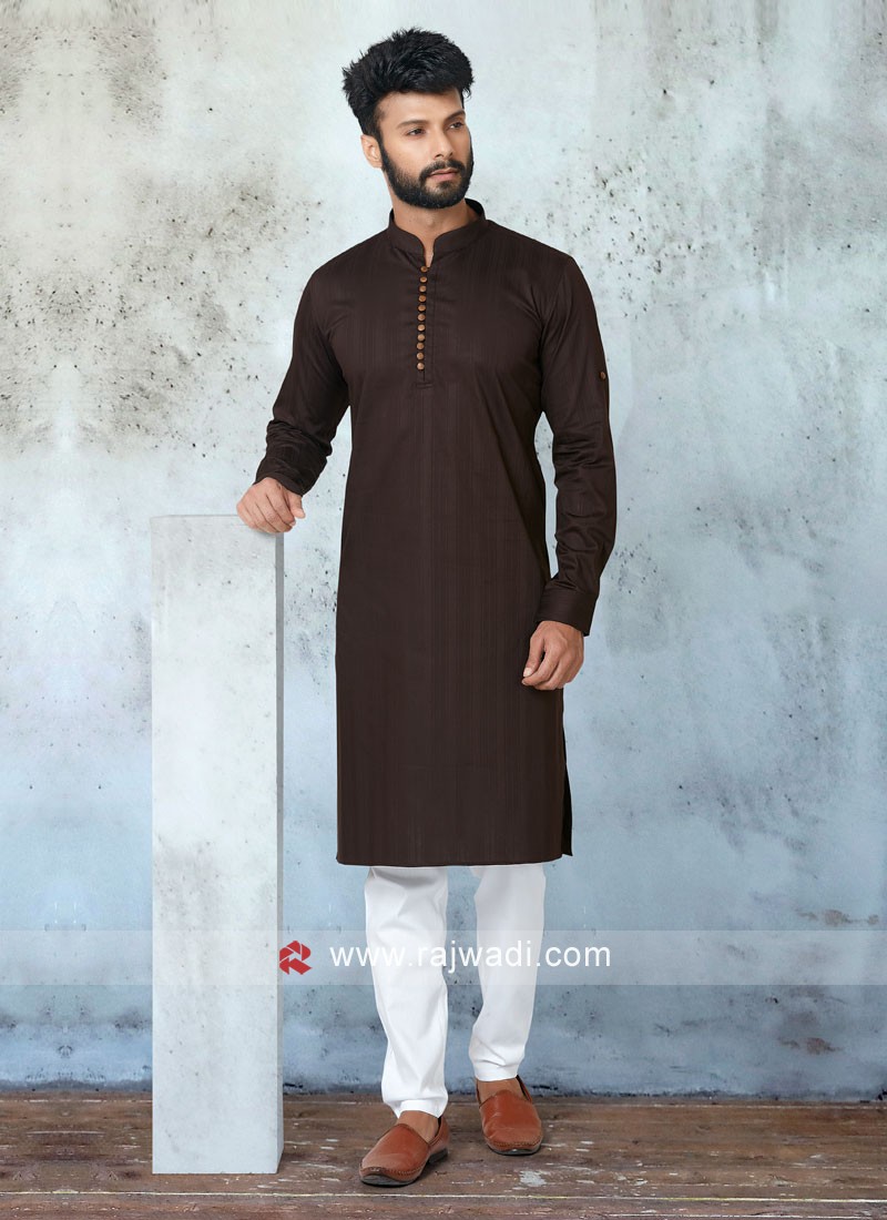 Kurta pajama chocolate outlet colour