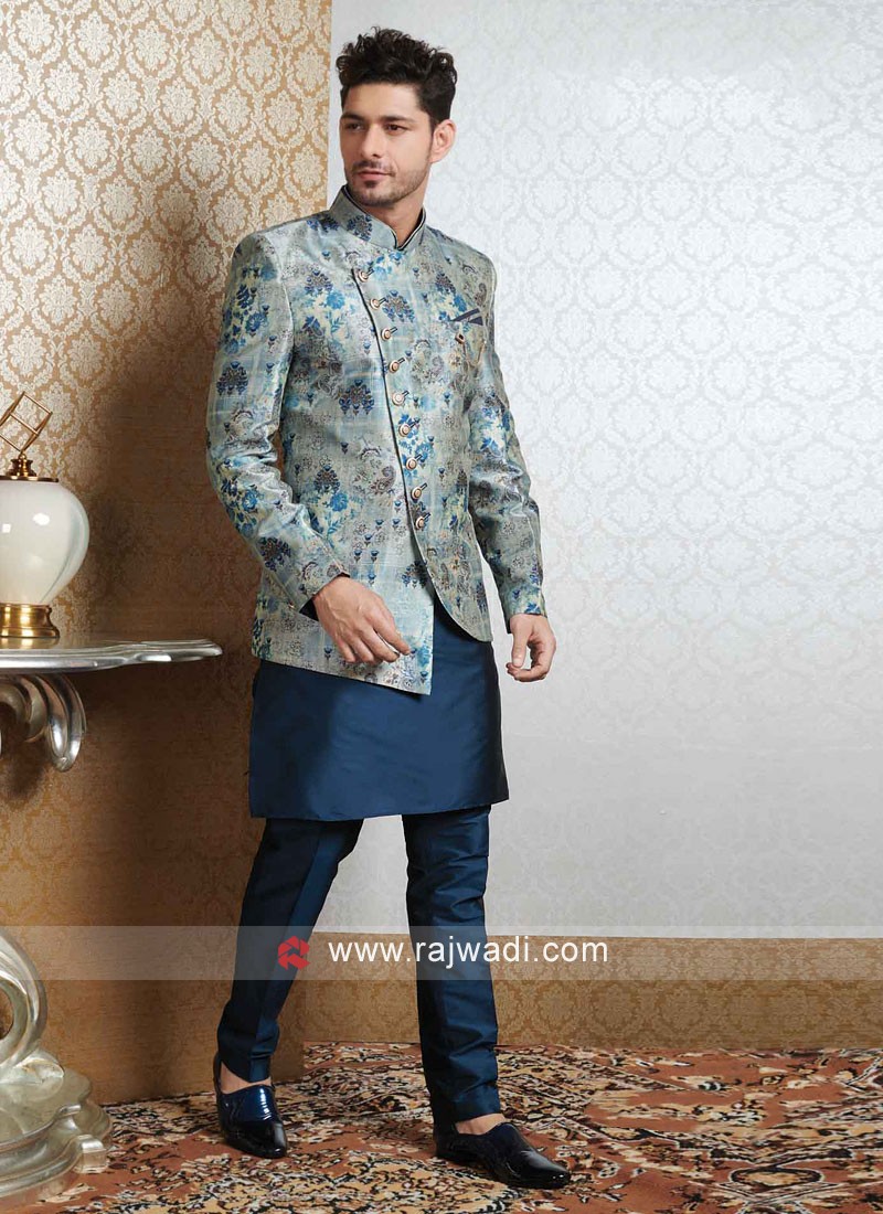 Ethnic Wear Indowestern In Blue color