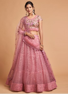 Ethnic Wear Lehenga Choli In Pink Color