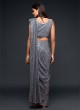 Excellent Sequins Grey Classic Designer Saree