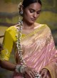 Exceptional Pink Weaving Silk Saree