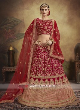 Exclusive Heavy Embroidered Bride Lehenga Choli