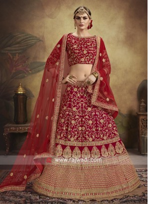 Exclusive Heavy Embroidered Bride Lehenga Choli
