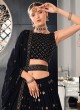 Navy Blue A Line Lehenga Choli