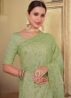 Exotic Resham Green Faux Chiffon Classic Saree