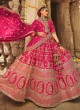 Pink Silk Bridal Designer Lehenga Choli