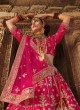 Pink Silk Bridal Designer Lehenga Choli
