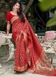 Eye-Catchy Weaving Silk Red Traditional Saree