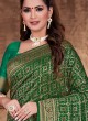 Banarasi Silk Saree In Green Color