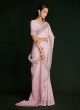 Pink Lucknowi Work Georgette Classic Saree