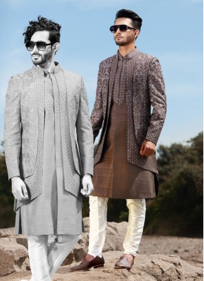 Fancy Jacket Style Indowestern For Men