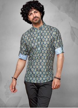 Fancy Printed Kurta For Men