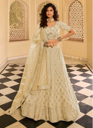 Fantastic Beige Fancy Lehenga Choli