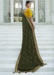 Fascinating Green Sequins Classic Saree