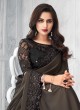 Faux Georgette Taupe Classic Designer Saree