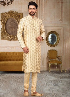 Fawn Designer Kurta Pajama