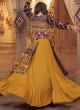 Ravishing Mustard Yellow Navratri Special Chaniya Choli With Stylish Jacket