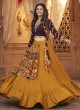 Ravishing Mustard Yellow Navratri Special Chaniya Choli With Stylish Jacket