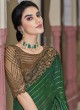 Festive Green Silk Classic Saree