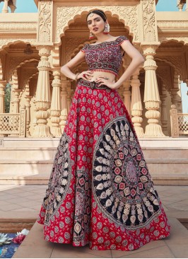 Festive Wear Ajrakh Printed Lehenga Choli