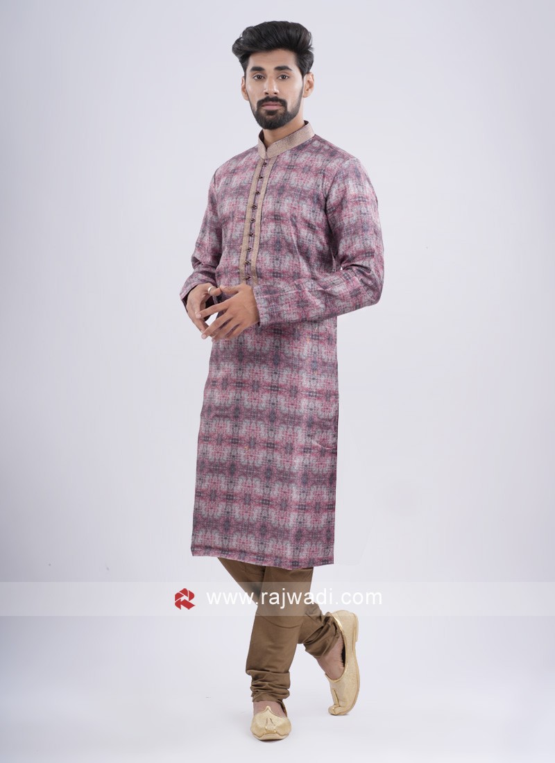 Festive Wear Art Silk Kurta Pajama For Men