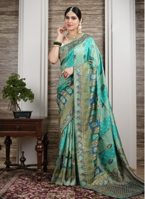 Festive Wear Banarasi Silk Saree For Women