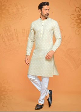 Festive Wear Cotton Silk Kurta Pajama
