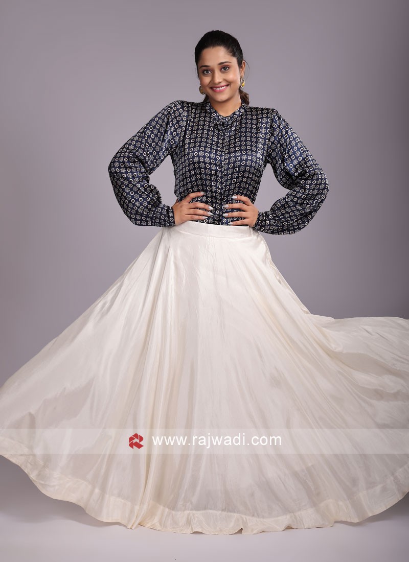 Buy White Skirts & Ghagras for Women by Indya Online | Ajio.com
