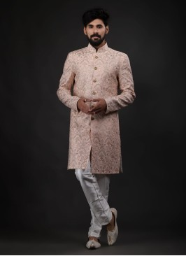 Festive Wear Embroidered Indowestern For Men