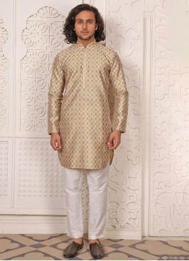 Festive Wear Fancy Printed Kurta Pajama