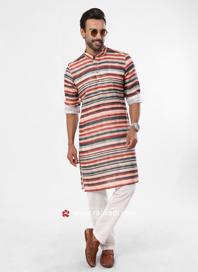 Festive Wear Flex Fabric Kurta Pajama