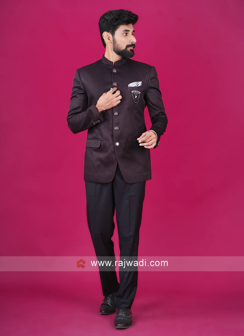 Jodhpuri Suit for Men Boys Self Designed Indian Grey / Silver - Etsy | Jodhpuri  suits for men, Indian wedding suits men, Designer suits for men