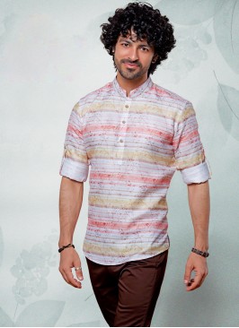 Festive Wear Men Kurta In Multi Color