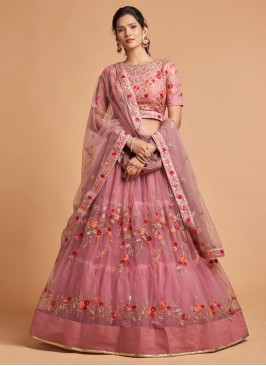 Festive Wear Pink Color Lehenga Choli