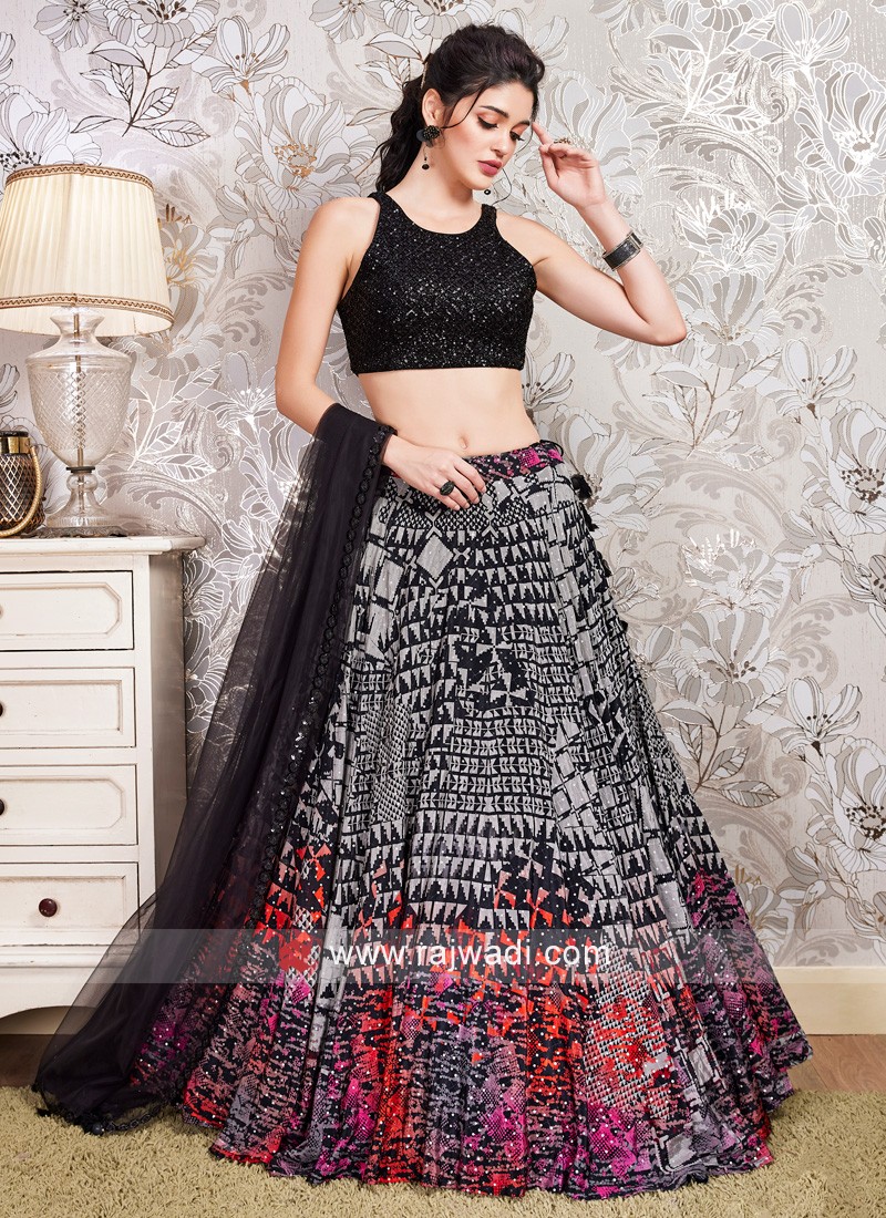 White Net Wedding Lehenga Choli 272910