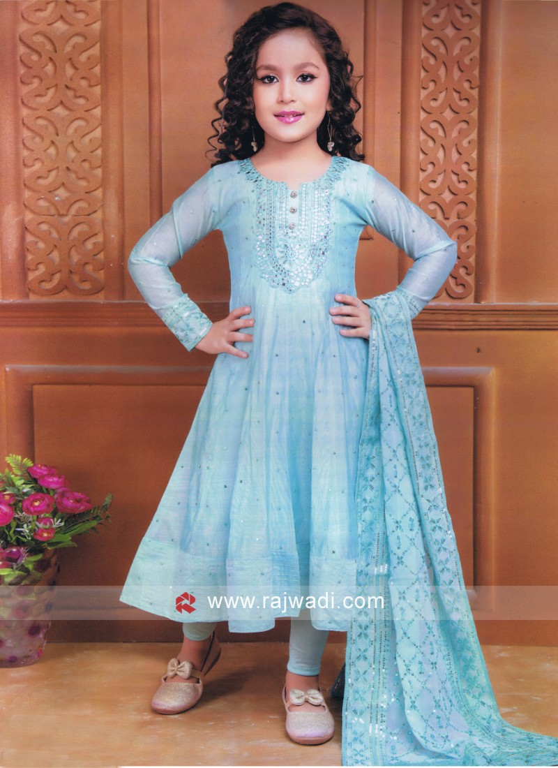 Buy Inayat Blue Anarkali by Designer POMCHA JAIPUR for Women online at  Kaarimarket.com