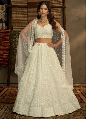 Gorgeous White Designer Lehenga Choli