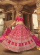 Stunning Pink Bridal A Line Lehenga Choli