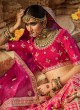 Stunning Pink Bridal A Line Lehenga Choli