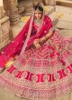 Stunning Pink Bridal A Line Lehenga Choli