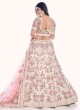 Gorgeous Off White and Peach Floral Bridesmaid Lehenga Choli