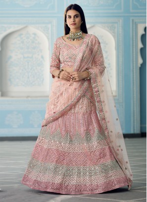 Flattering Thread Organza Lehenga Choli